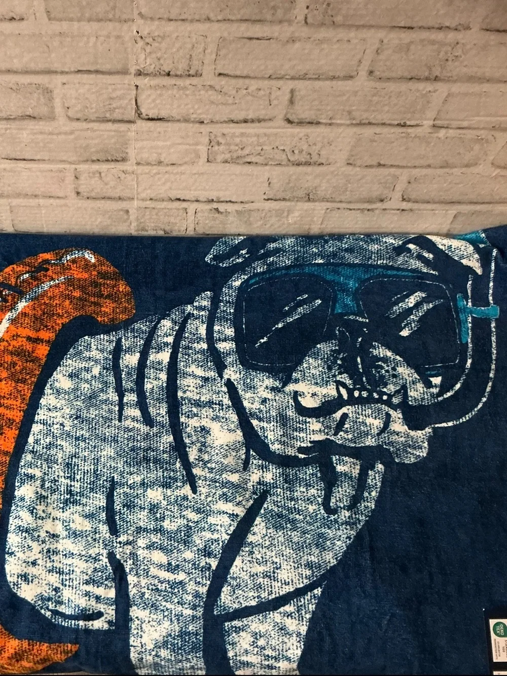 IZOD Pug Snorkeling Cotton Beach Towel-40” x 70”